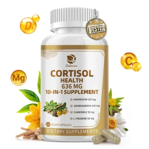 10-in-1 Cortisol Support Capsules – Magnesium, Ashwagandha & Vitamins