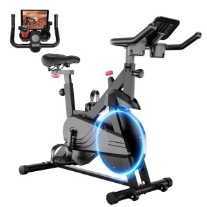 Smart Magnetic Resistance Exercise Bike for Home – 32-Level Quiet Indoor Cycling Bike with App Connectivity