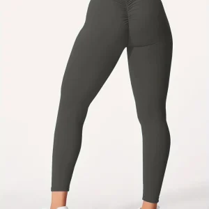 Women’s Cross-Over High-Waist Yoga Leggings – V-Waist Stretch Fit Ankle-Length Training Tights