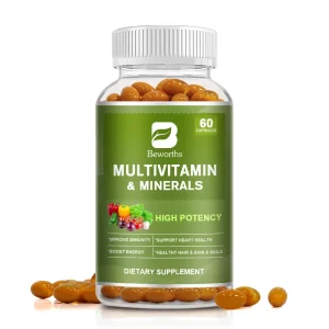 Daily Multivitamin & Mineral Capsules – Vitamins A, B, C, D3, E & K2 for Immune & Wellness Support