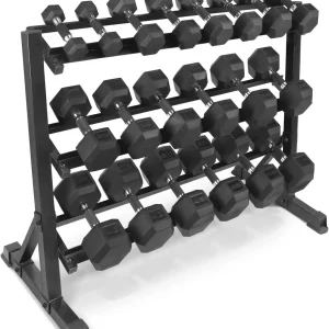 Supply Rubber Hex Dumbbells with Contoured Handle Training Muscle Toning Full Body Workout Home Gym Equipment