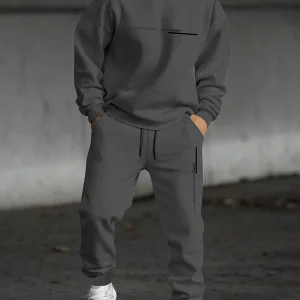 2025 Men's Fall Printed Hoodie and Jogger Set - Perfect for School Start Season men clothes tracksuit mens clothes funny suit