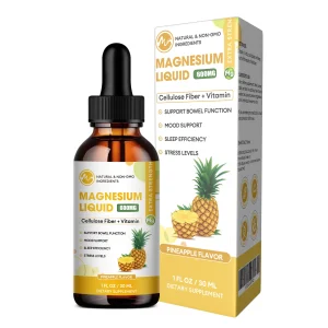 Minch Magnesium Glycinate Drops, Magnesium Supplements with Cellulose,Bromelain,Support Nighttime,Muscle, Relaxation,Bone &Mood